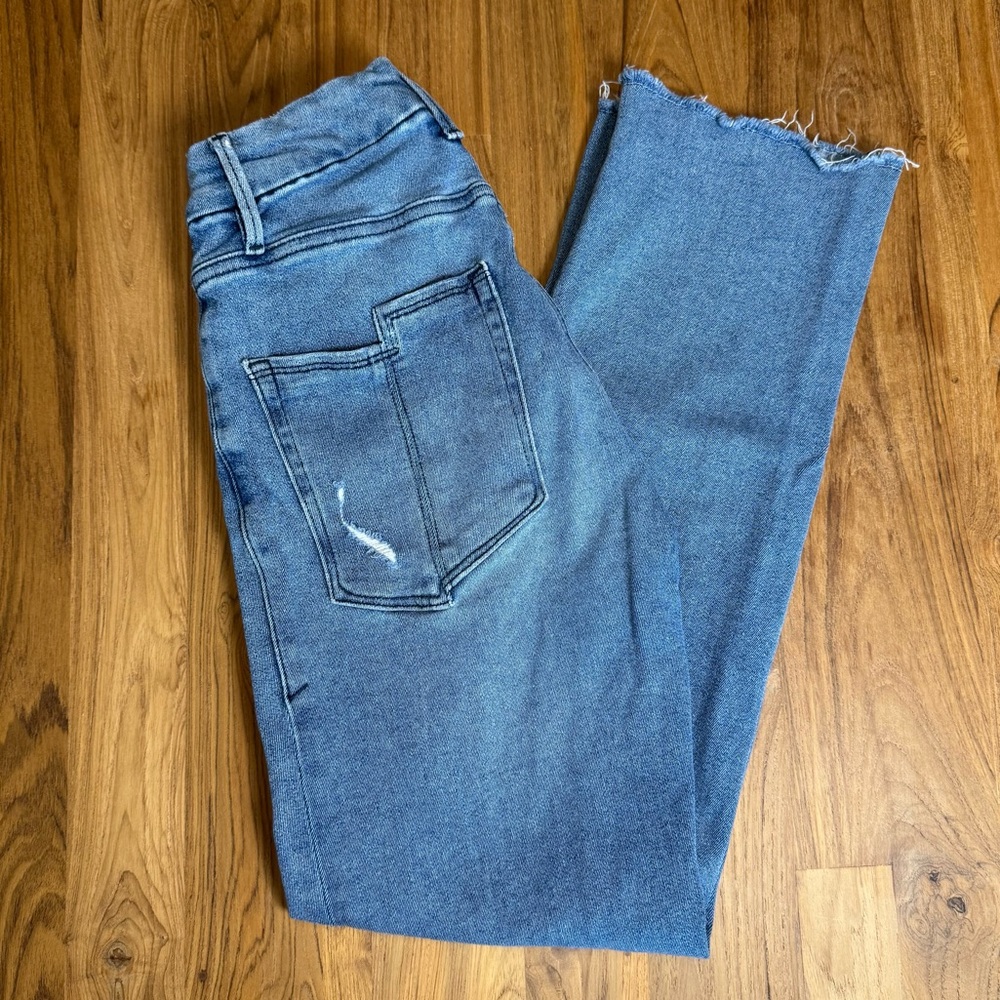 Good American Jeans Women’s 27 Good Legs Straight Split Pockets Jeans